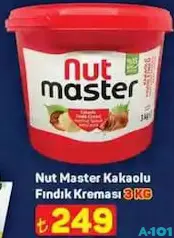 NUT MASTER KAKAOLU FINDIK KREMASI 3 KG